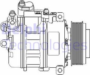 Delphi CS20479 - Kompressori, ilmastointilaite inparts.fi