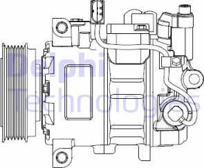 Delphi CS20476 - Kompressori, ilmastointilaite inparts.fi