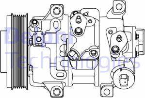 Delphi CS20478 - Kompressori, ilmastointilaite inparts.fi