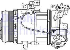 Delphi CS20550 - Kompressori, ilmastointilaite inparts.fi