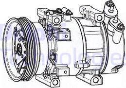 Delphi CS20533 - Kompressori, ilmastointilaite inparts.fi