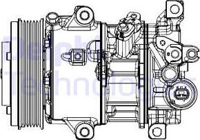 Delphi CS20537 - Kompressori, ilmastointilaite inparts.fi