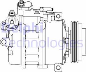 Delphi CS20527 - Kompressori, ilmastointilaite inparts.fi