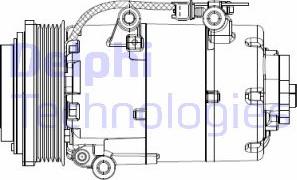 Delphi CS20358 - Kompressori, ilmastointilaite inparts.fi