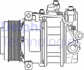 Delphi CS20378 - Kompressori, ilmastointilaite inparts.fi