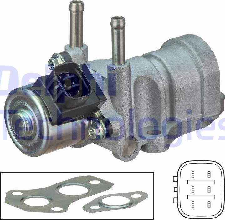 Delphi EG10440-12B1 - Venttiili, pakokaasun kierrätys inparts.fi