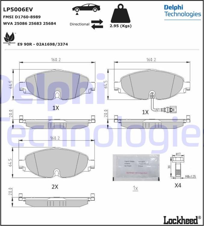 Delphi LP5006EV - Jarrupala, levyjarru inparts.fi