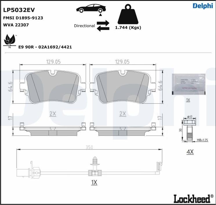 Delphi LP5032EV - Jarrupala, levyjarru inparts.fi