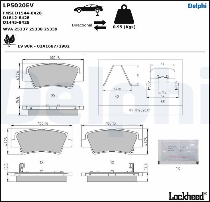 Delphi LP5020EV - Jarrupala, levyjarru inparts.fi