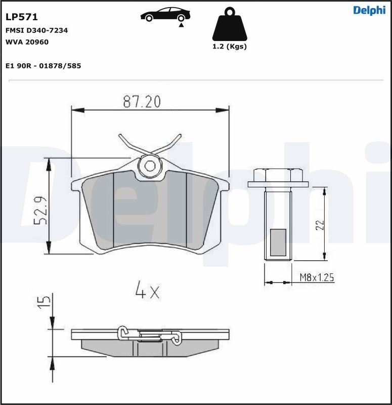 Delphi LP571-17B1 - Jarrupala, levyjarru inparts.fi