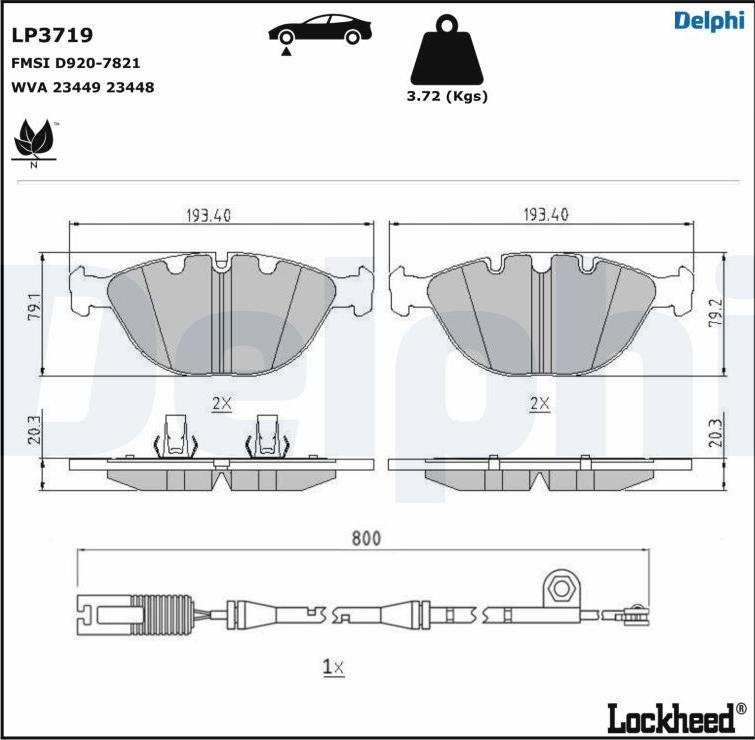 Delphi LP3719 - Jarrupala, levyjarru inparts.fi