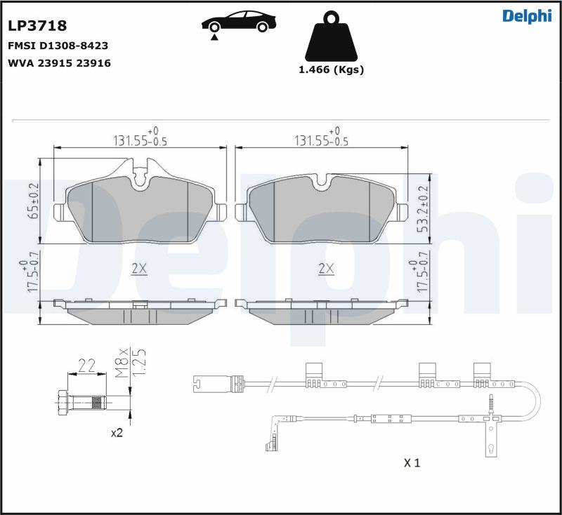 Delphi LP3718 - Jarrupala, levyjarru inparts.fi