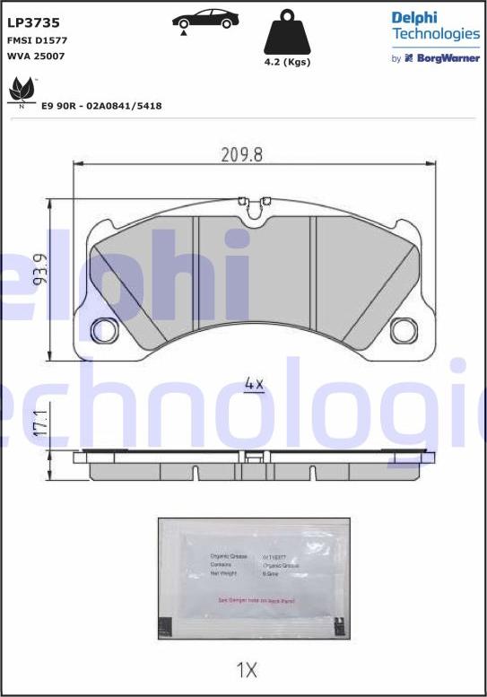 Delphi LP3735 - Jarrupala, levyjarru inparts.fi