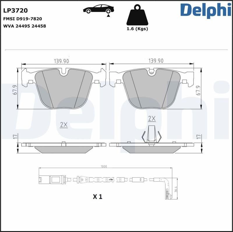 Delphi LP3720 - Jarrupala, levyjarru inparts.fi