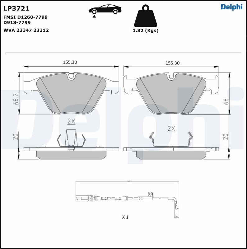 Delphi LP3721 - Jarrupala, levyjarru inparts.fi