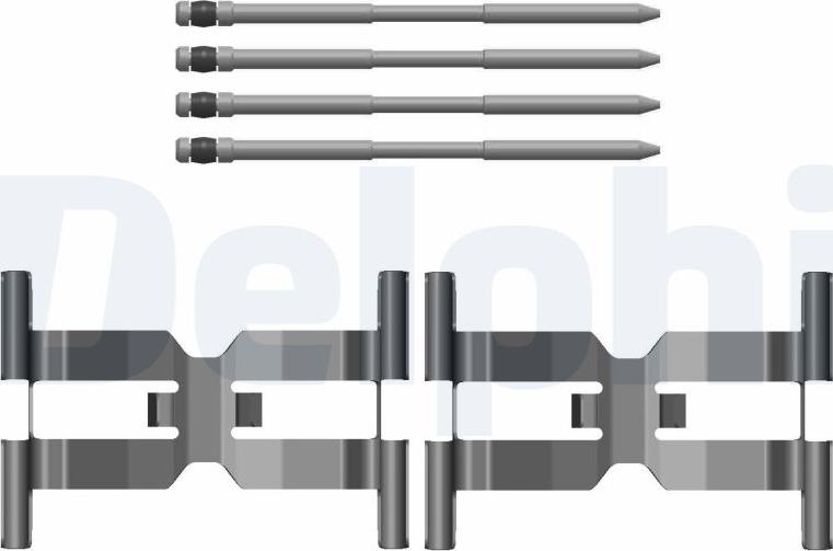 Delphi LX0796 - Tarvikesarja, jarrupala inparts.fi