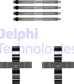 Delphi LX0703 - Tarvikesarja, jarrupala inparts.fi