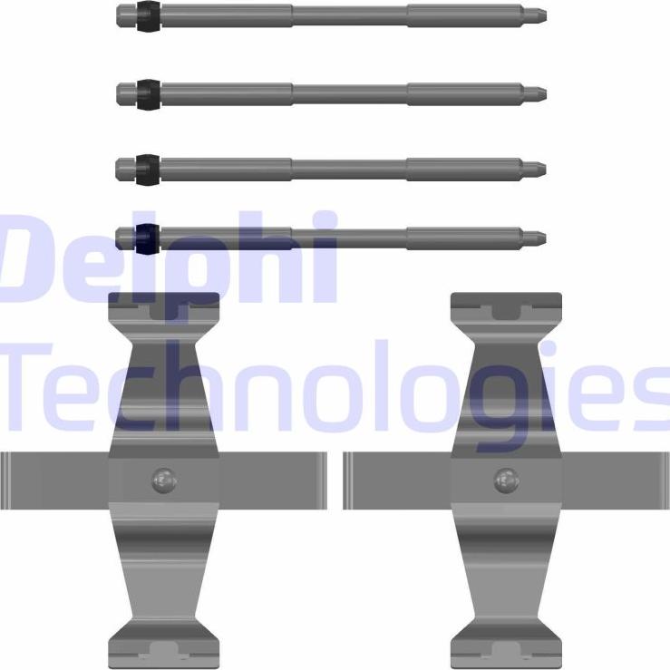 Delphi LX0785 - Tarvikesarja, jarrupala inparts.fi