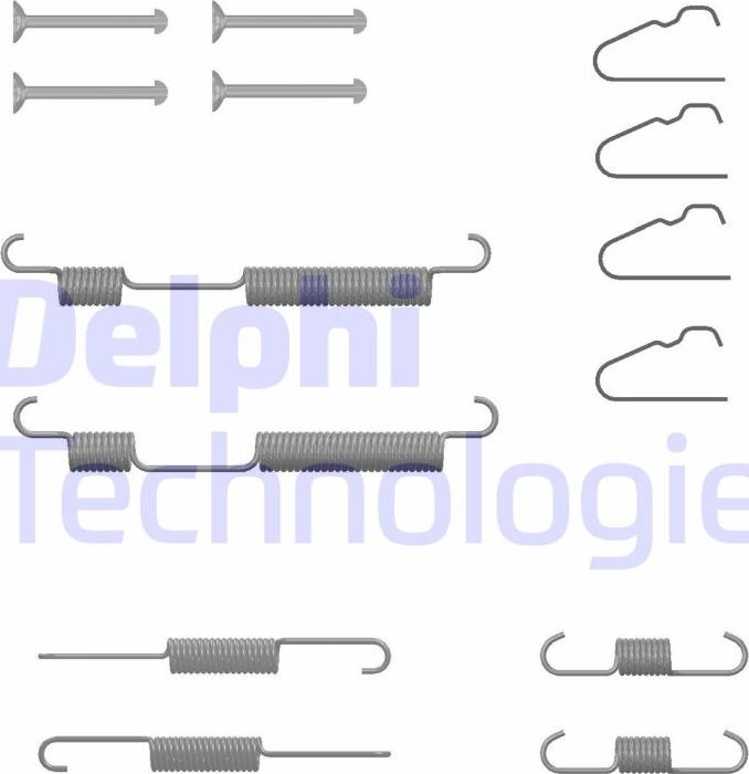 Delphi LY1438 - Tarvikesarja, jarrukengät inparts.fi