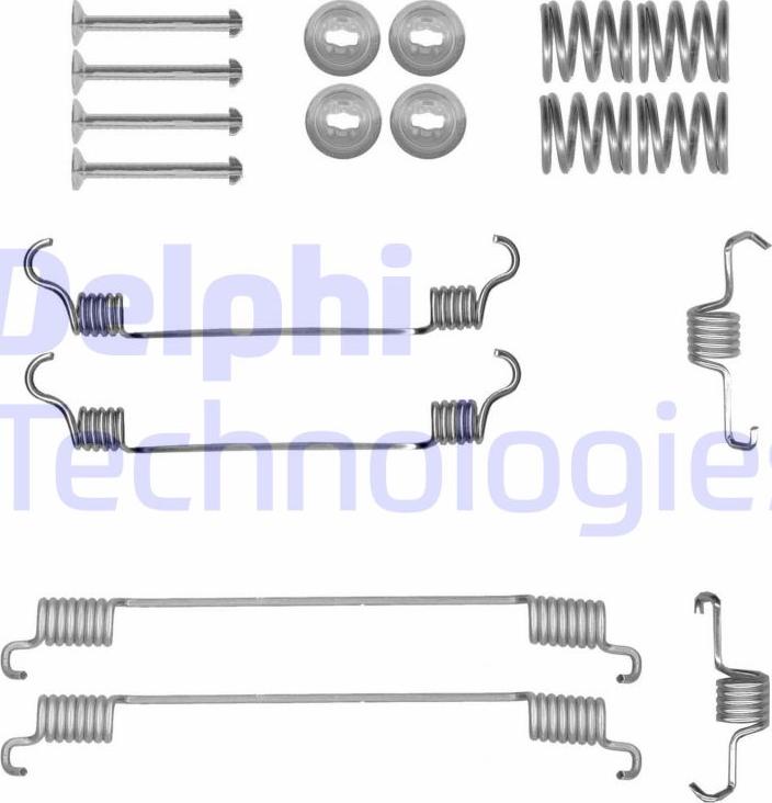 Delphi LY1429 - Tarvikesarja, jarrukengät inparts.fi