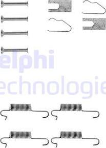 Delphi LY1010 - Tarvikesarja, jarrukengät inparts.fi