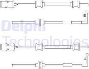 Delphi LZ0152 - Kulumisenilmaisin, jarrupala inparts.fi