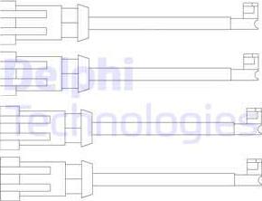 Delphi LZ0189 - Kulumisenilmaisin, jarrupala inparts.fi