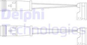 Delphi LZ0185 - Kulumisenilmaisin, jarrupala inparts.fi