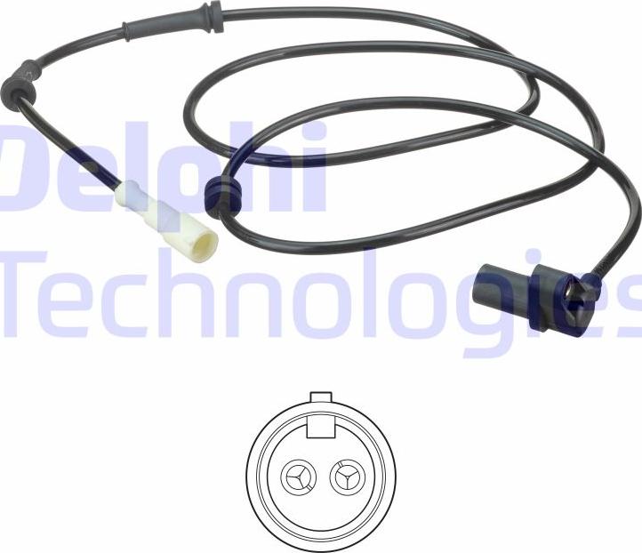 Delphi SS20589 - ABS-anturi inparts.fi