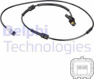 Delphi SS20810 - ABS-anturi inparts.fi