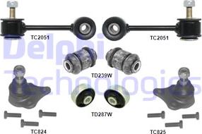 Delphi TC1970KIT-11B1 - Korjaussarja, poikittaistukivarsi inparts.fi