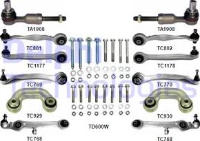 Delphi TC1400KIT-11B1 - Korjaussarja, poikittaistukivarsi inparts.fi