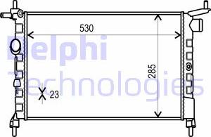 Delphi TSP0524014 - Jäähdytin,moottorin jäähdytys inparts.fi