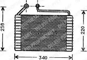 Delphi TSP0525045 - Höyrystin, ilmastointilaite inparts.fi