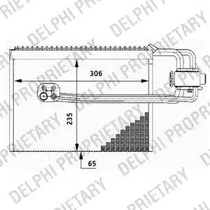 Delphi TSP0525184 - Höyrystin, ilmastointilaite inparts.fi