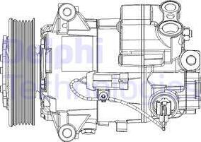 Delphi TSP0155947 - Kompressori, ilmastointilaite inparts.fi