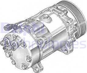 Delphi TSP0155060 - Kompressori, ilmastointilaite inparts.fi