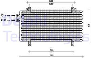 Delphi TSP0225059 - Lauhdutin, ilmastointilaite inparts.fi