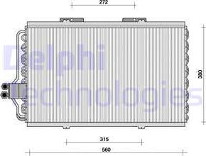 Delphi TSP0225062 - Lauhdutin, ilmastointilaite inparts.fi