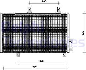 Delphi TSP0225001 - Lauhdutin, ilmastointilaite inparts.fi