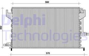 Delphi TSP0225024 - Lauhdutin, ilmastointilaite inparts.fi