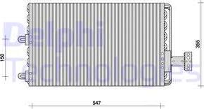 Delphi TSP0225023 - Lauhdutin, ilmastointilaite inparts.fi