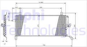 Delphi TSP0225161 - Lauhdutin, ilmastointilaite inparts.fi