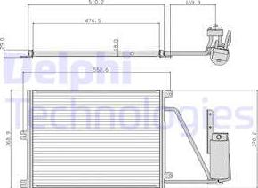 Delphi TSP0225105 - Lauhdutin, ilmastointilaite inparts.fi