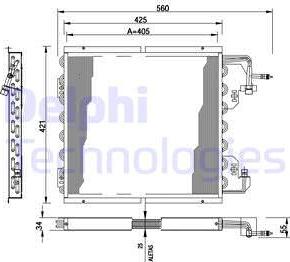 Delphi TSP0225178 - Lauhdutin, ilmastointilaite inparts.fi