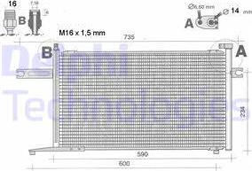 Delphi TSP0225348 - Lauhdutin, ilmastointilaite inparts.fi