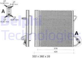 Delphi TSP0225320 - Lauhdutin, ilmastointilaite inparts.fi