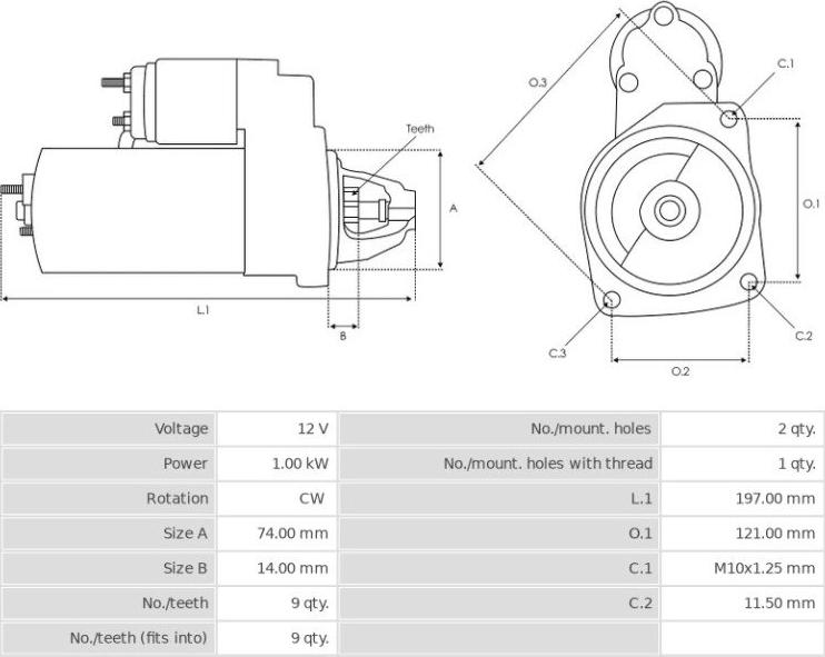 Denso 4280006190 - Käynnistinmoottori inparts.fi