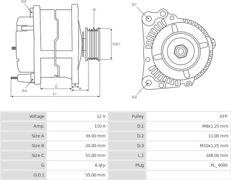 Denso 1042105490 - Laturi inparts.fi