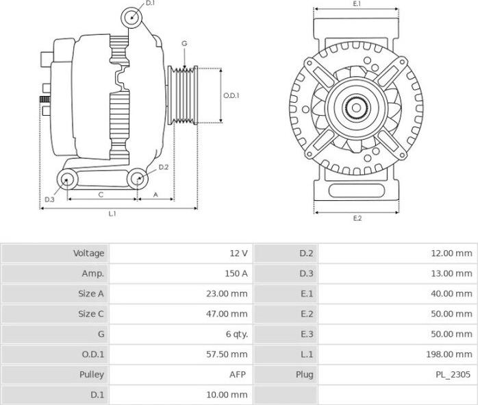 Denso 104210-6120 - Laturi inparts.fi